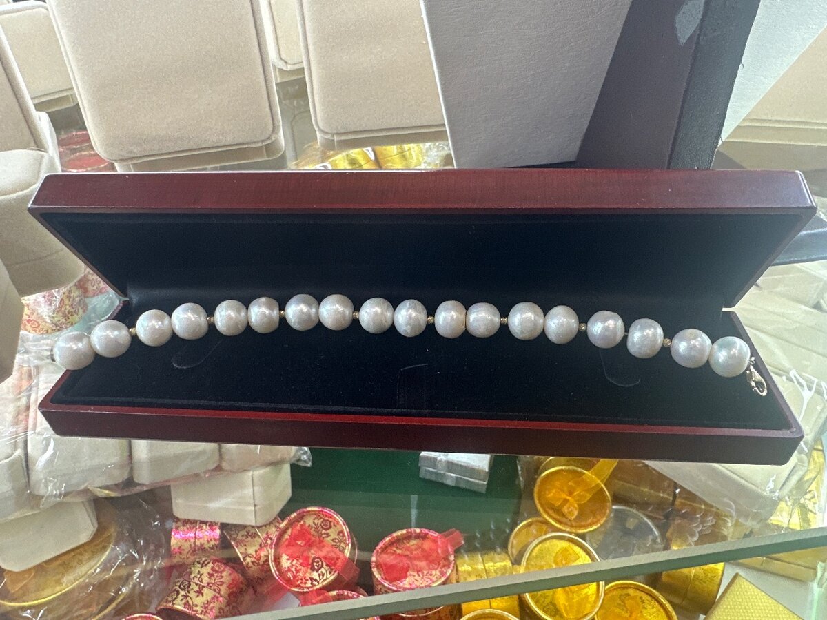 Жемчуг с золотом