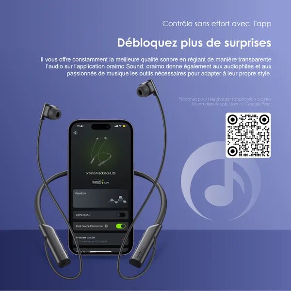 oraimo Necklace Lite Casque