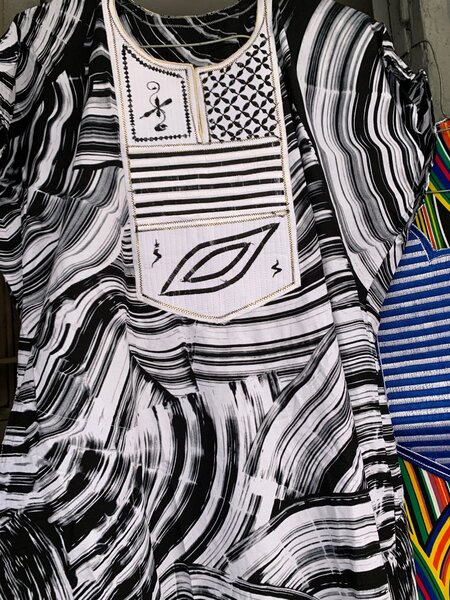 Robe en tissu africain élégant