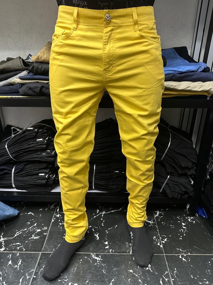 Pantalon jaune homme chic
