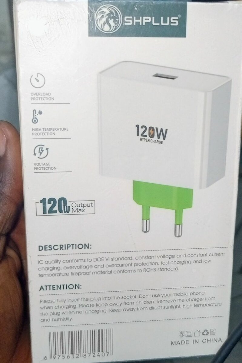 Chargeur rapide 120W SHPLUS