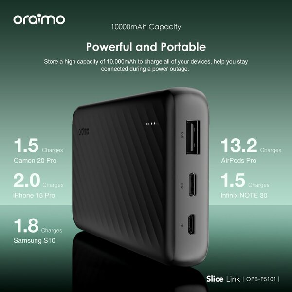 ORAIMO SLICE LINK 10,000 MAH