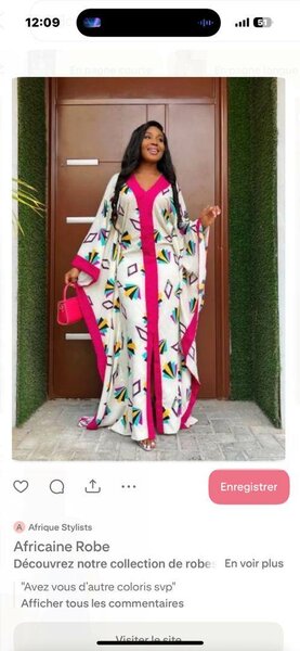 Robe Africaine Colorée