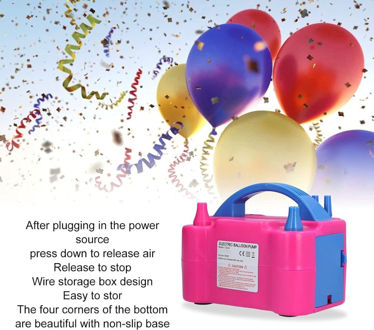Pompe à ballon électrique, Pompe de soufflage de ballon