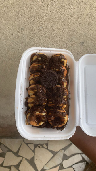 Mini donuts au Chocolat oreo