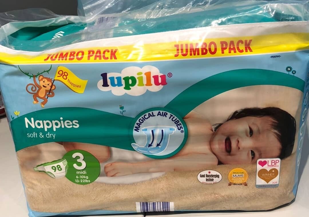 Little angels diapers, Lupilu diapers and Mamia diapers