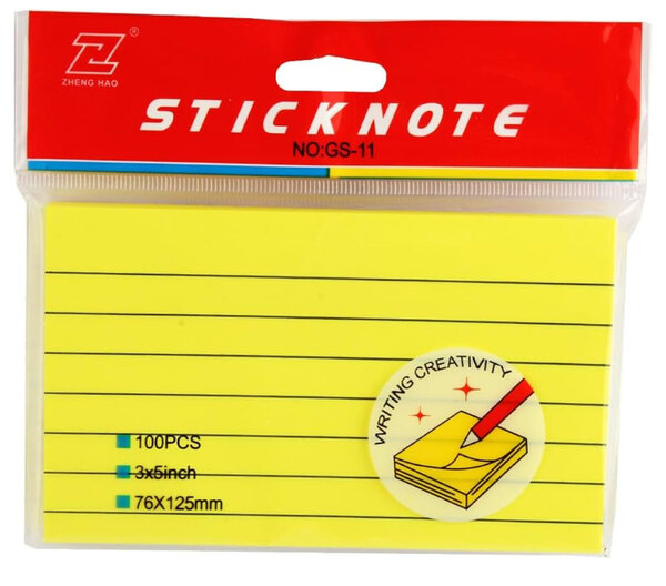 Notes autocollantes colorées