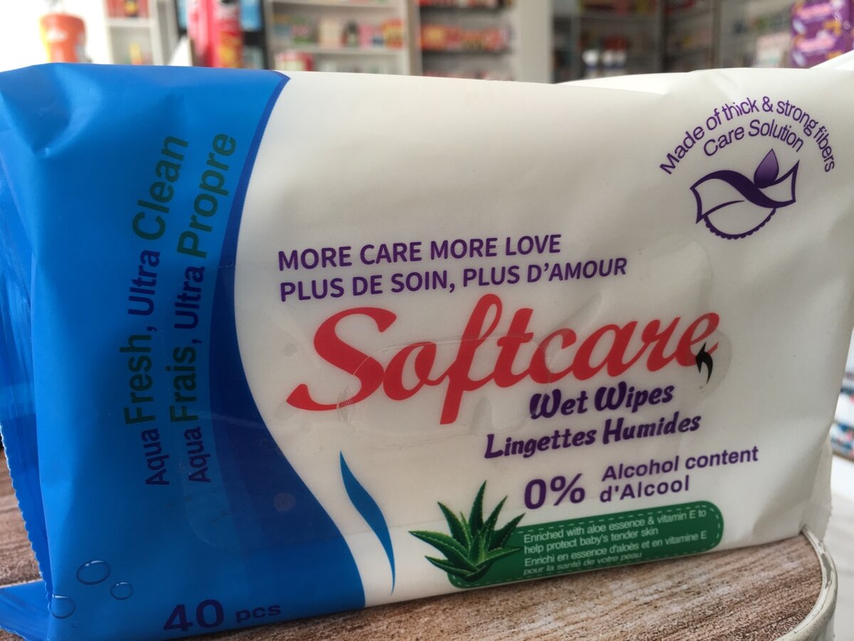 Softcare wet wipes