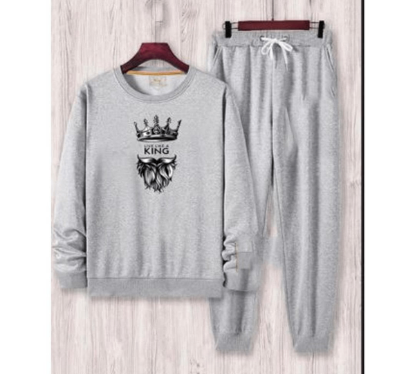 Men's tracksuit white 2pcs