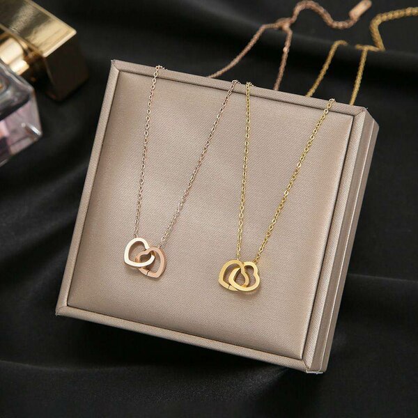 Intertwined Heart Necklace