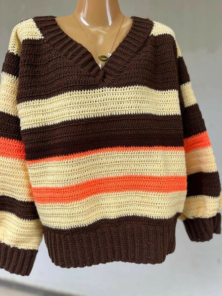 Pulls tricotés à rayures