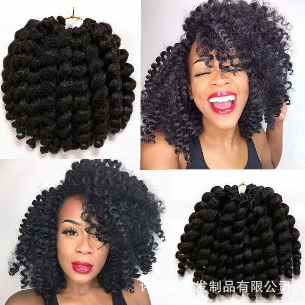 Wand curl crochet hair
