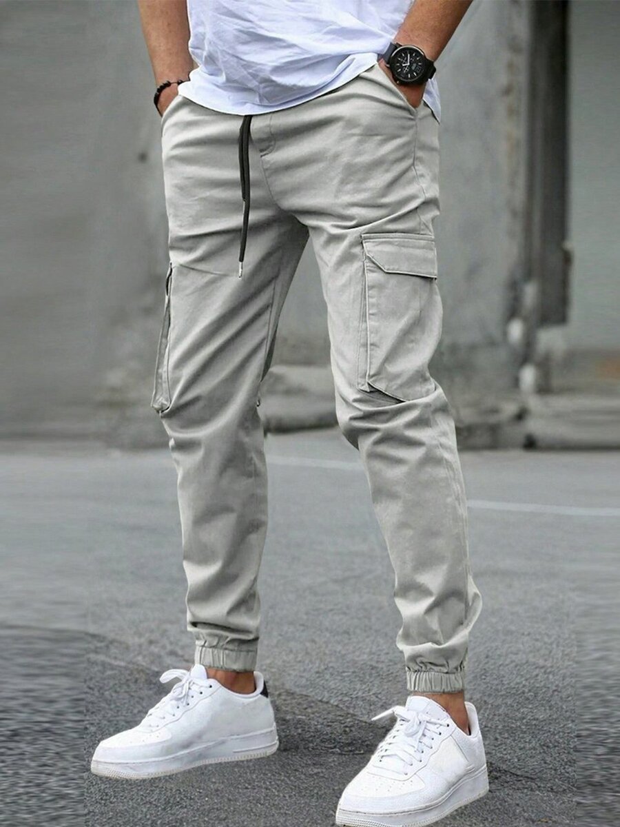 Cotton cargo trousers