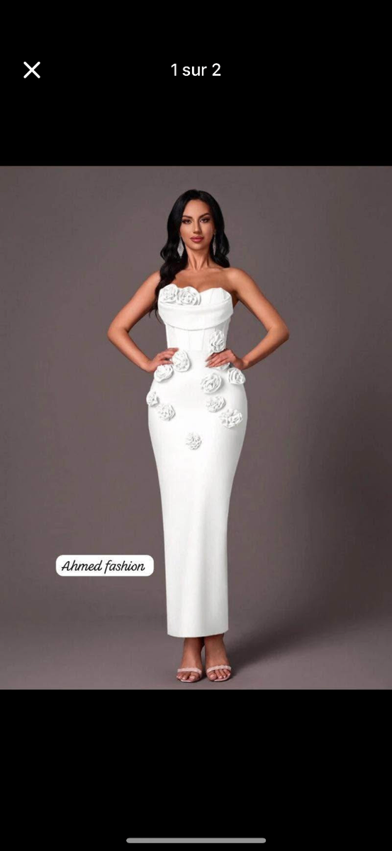 Robe de soirée élégante florale