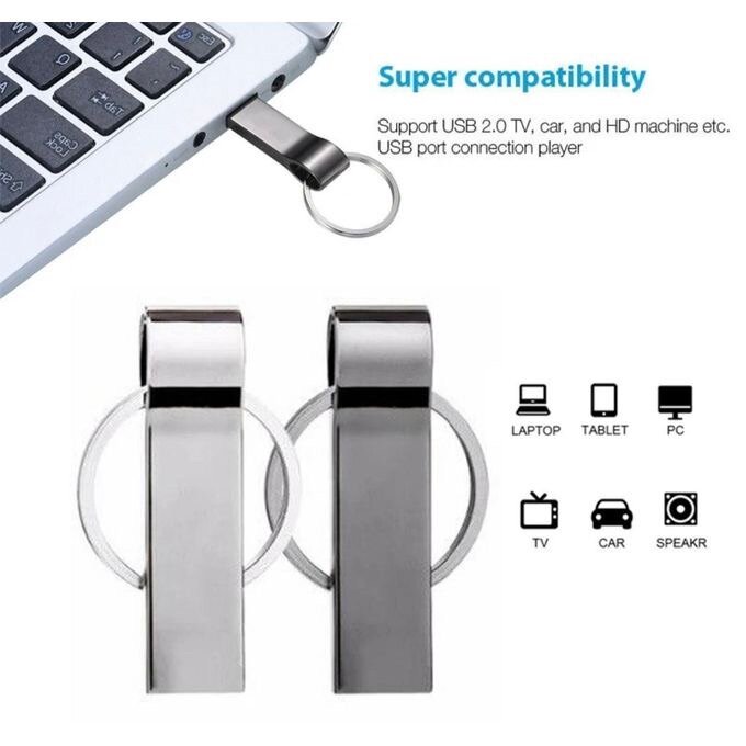 Clé USB en metal neuf 16 Go USB 2.0 / 3.0 en option