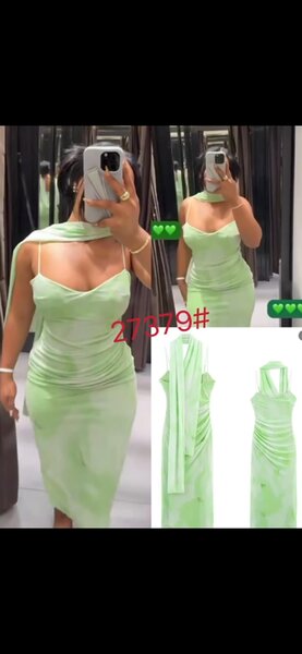 Robe de soirée verte élégante