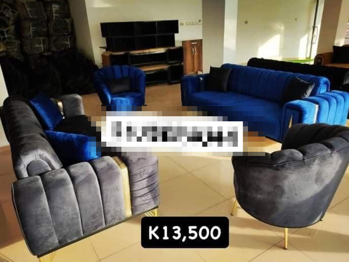 gray-blue furniture set