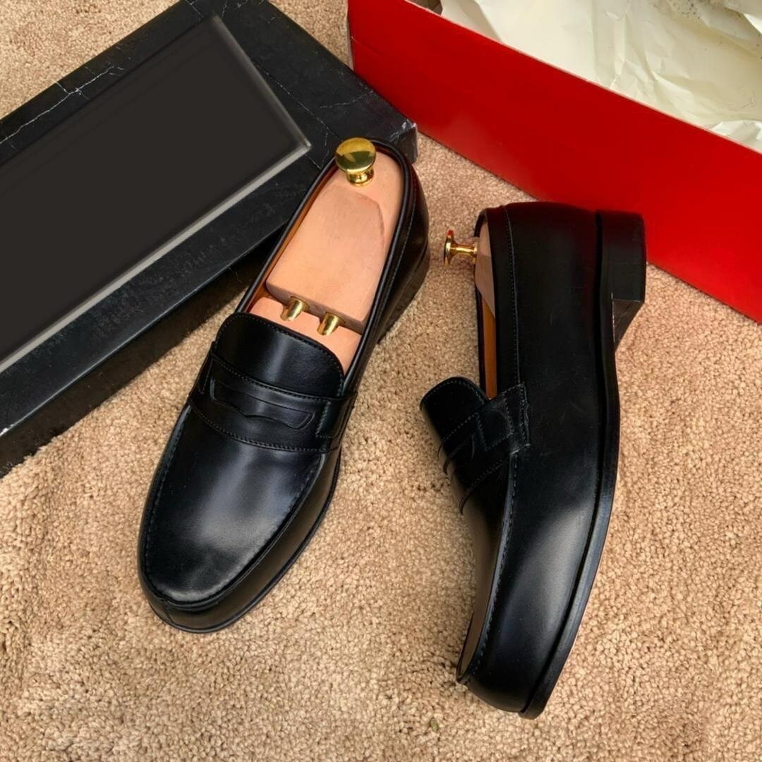 Mocassins en cuir élégants homme