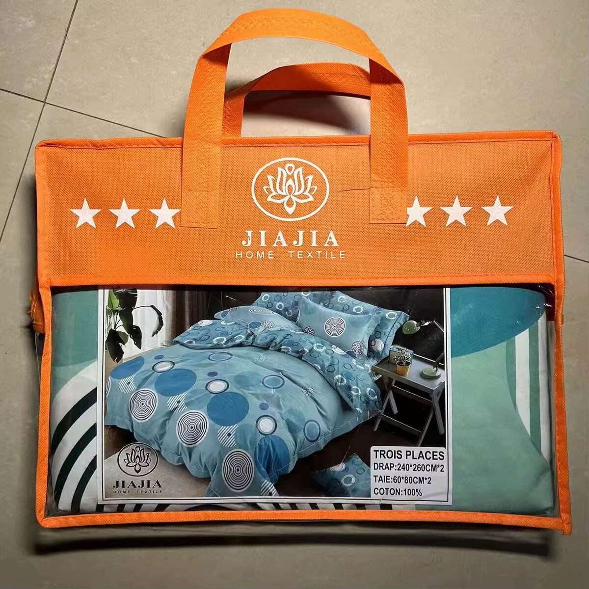 Parure de Lit Coton 3 Pièces