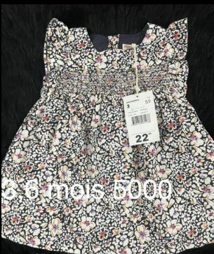 Robe à imprimé fleuri multicolore