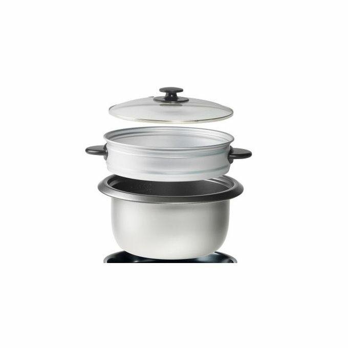 Italian Home 5 litre Rice Cooker With Steamer - White