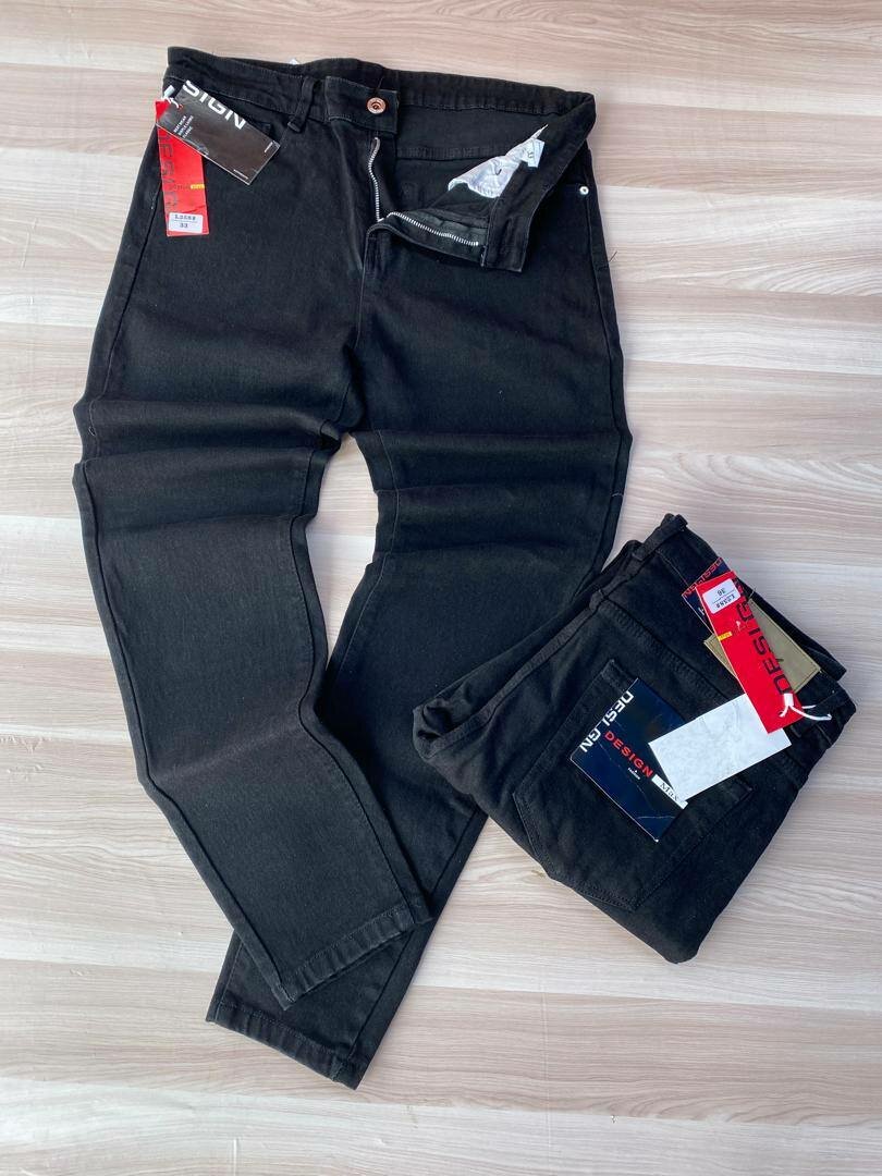 Quality black jeans trousers for men