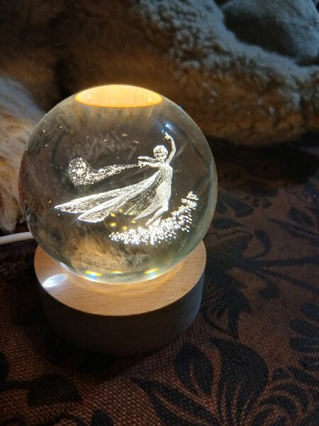 Veilleuse Crystal Féérique LED