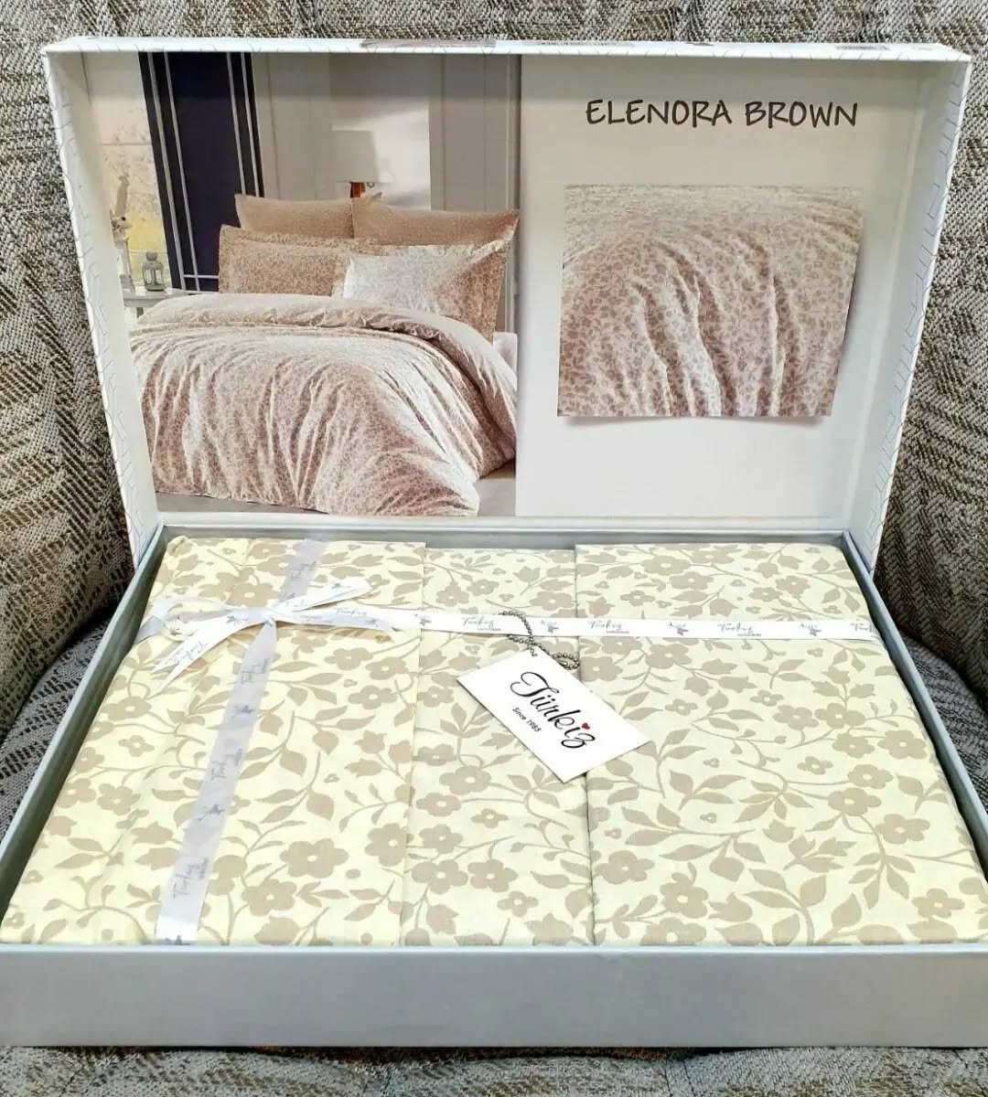 Постельное белье в красивой подарочной упаковке Turkiz