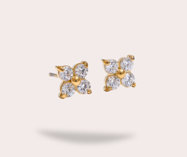 Boucles d'oreilles florales élégantes