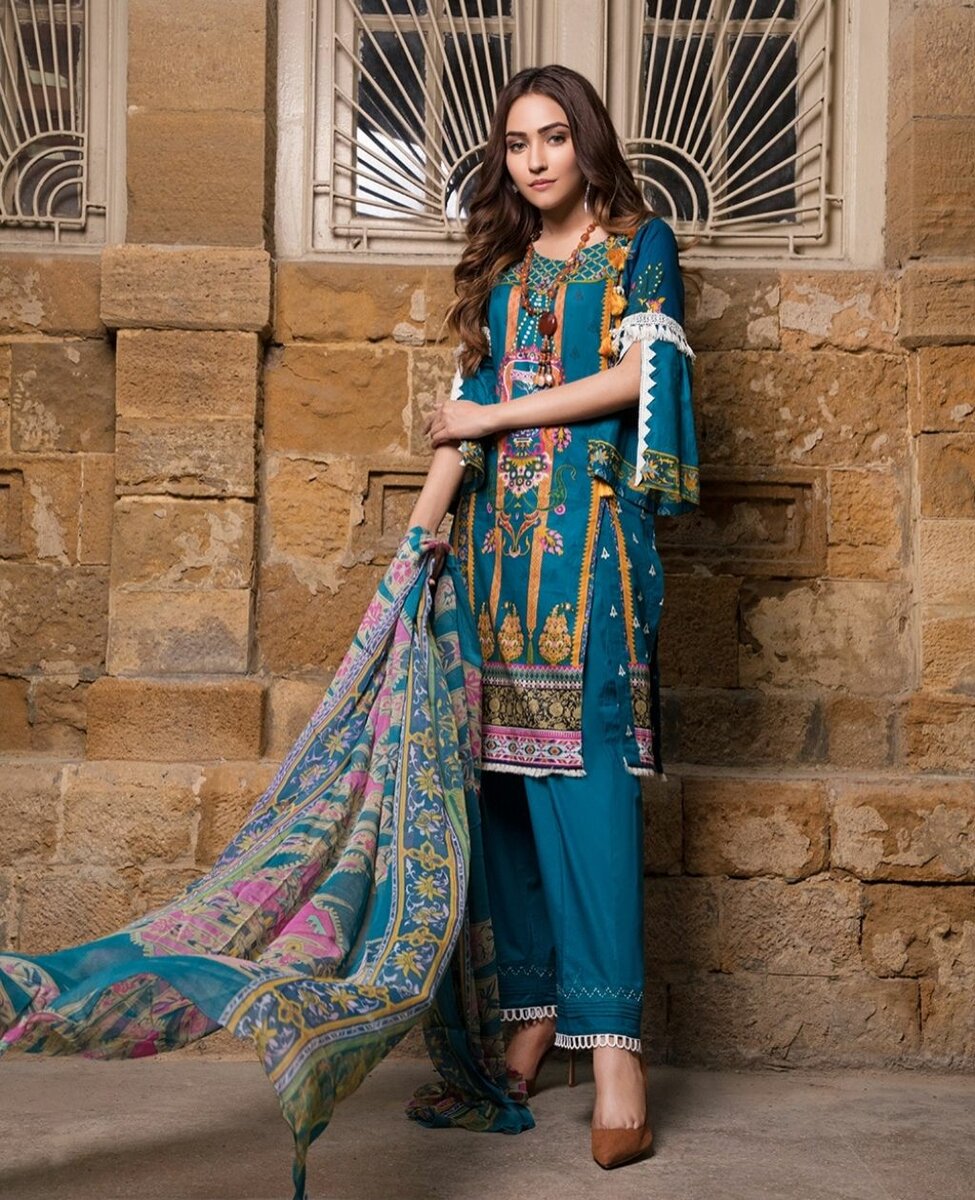 3 piece lawn suit