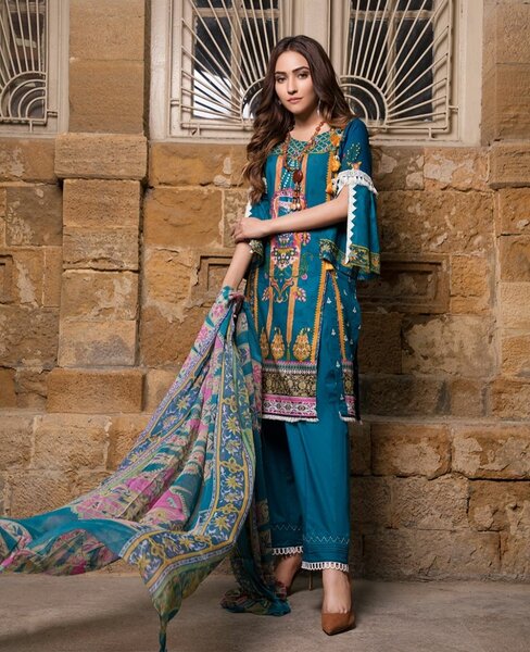 3 piece lawn suit