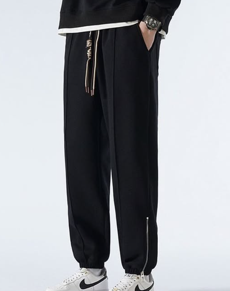 Утепленные штаны черные