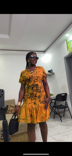 Robe d'été imprimée vibrante