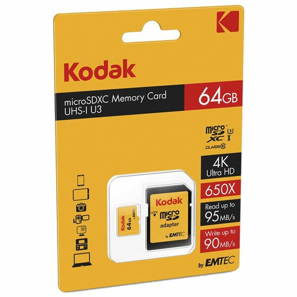 Carte mémoire Kodak 64GB microSDXC