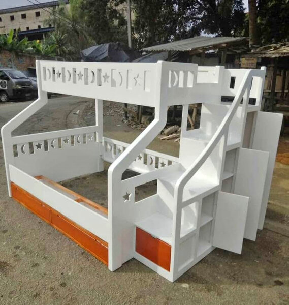 Lit superposé enfant multifonction