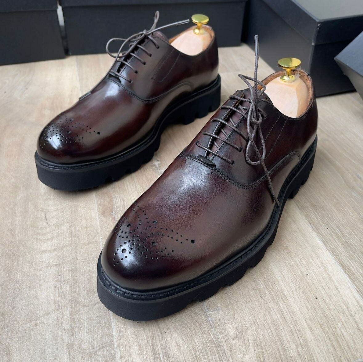 Chaussures en cuir élégantes