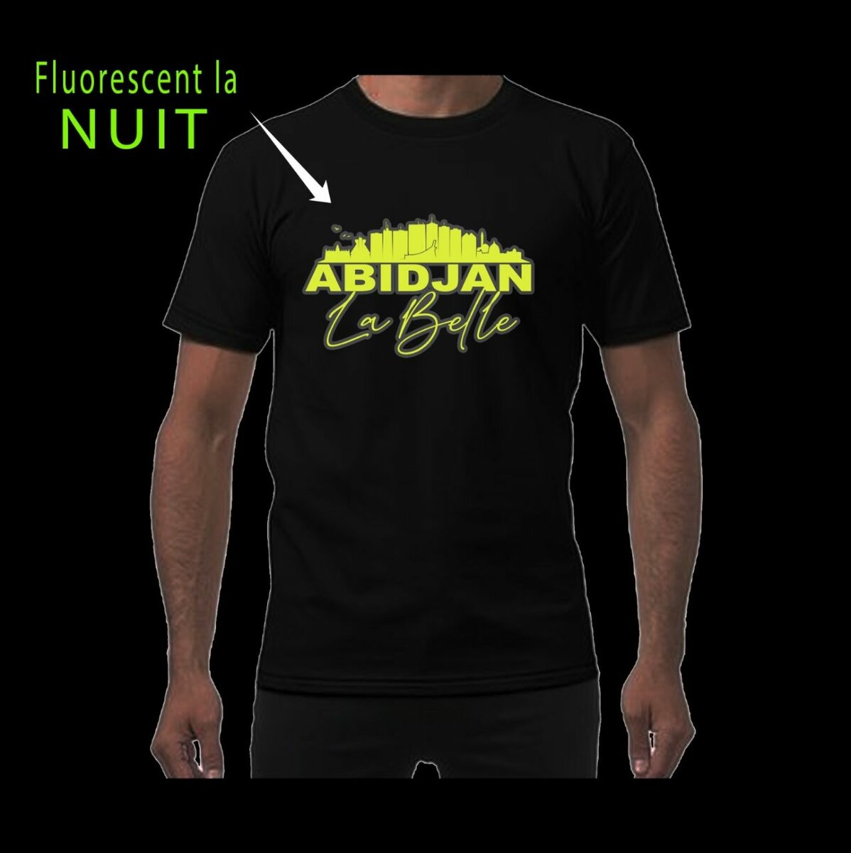 T-shirt fluorescent Abidjan