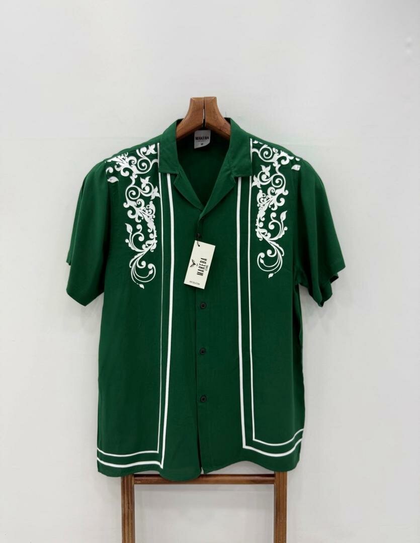 Chemise Vintage à Motifs Homme