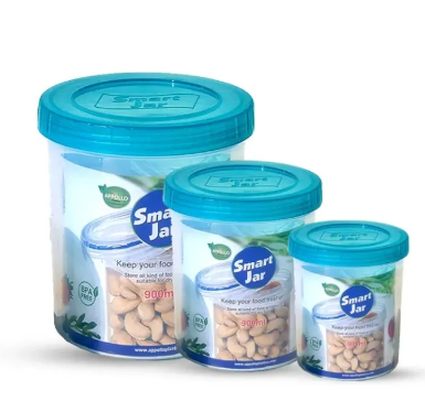 High Quality Smart Jar 3pcs Set (S/M/L) For Multipurpose use