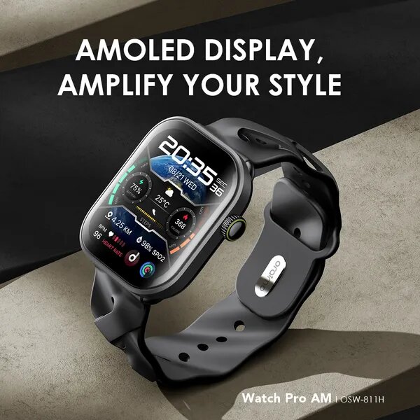 oraimo Watch Pro AM 1.85 AMOLED IP68 Smart Watch