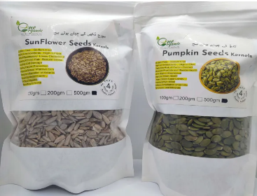 Pack of TWO Sunflower Seeds 500gm & Pumpkin Seeds 500gm TOTAL 1KG (Without Shell) Boost Immunity ,Weight Loose PCOS