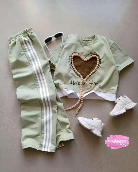 Ensemble Décontracté Cœur Femme