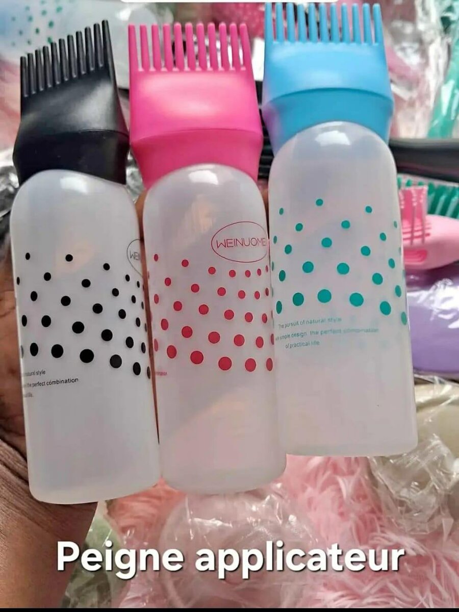Bouteille Applicatrice Peigne Cheveux