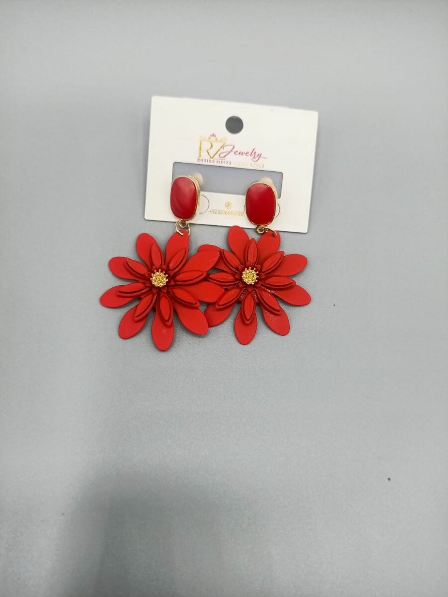 Flower earrings