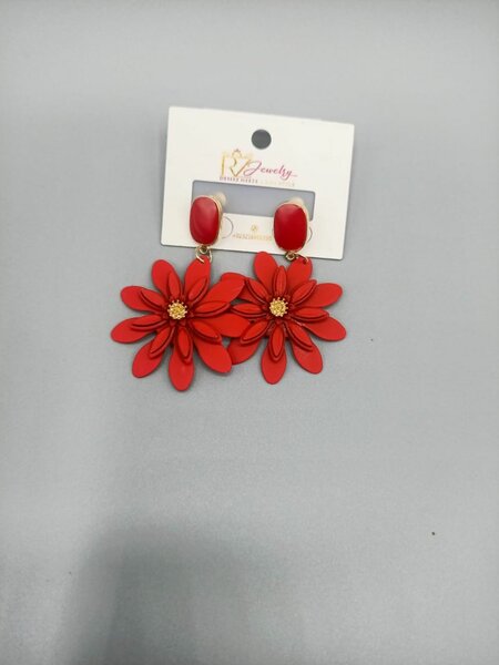 Flower earrings