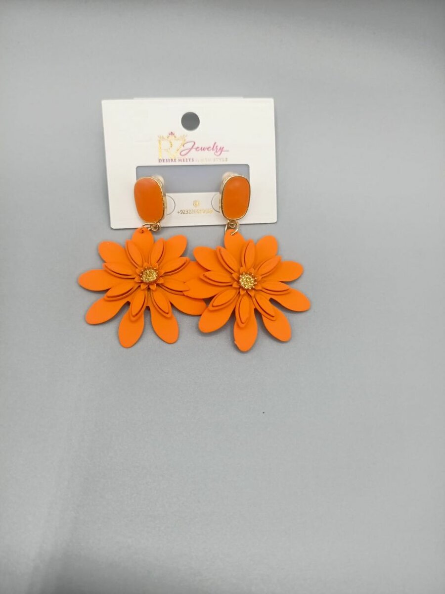 Flower earrings