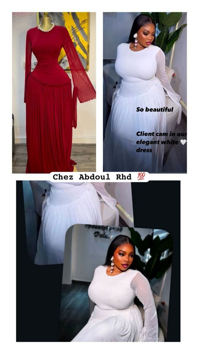 Robe longue blanche élégante