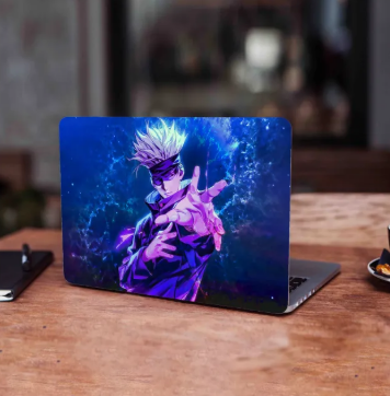 Satoru Gojo Black background Laptop Back Vinyl Skin Sticker 13 13.3 14.6 15 15.4 15.6 Inches Laptop Skin Stickers