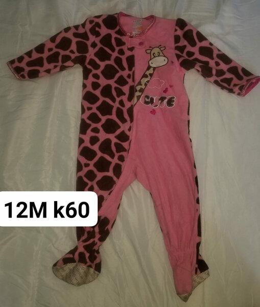 pink jumpsuit with giraffe