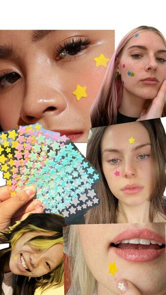 Patch anti-acné étoiles colorées